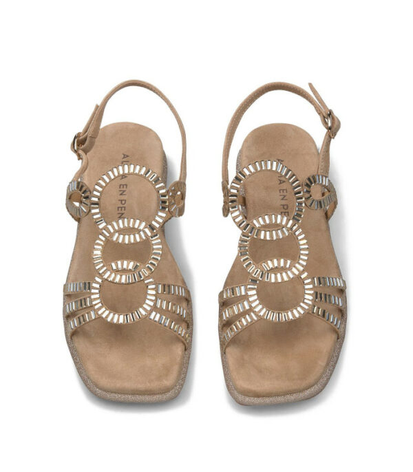 Sandalias suede sand cristal - Imagen 4