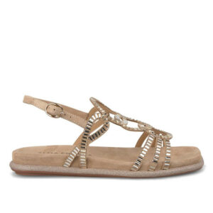 Sandalias suede sand cristal