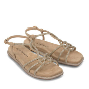 Sandalias suede sand tiras