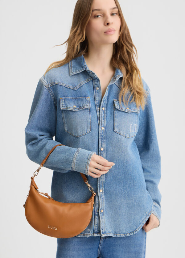 Bolso Hobo Pequeño Marrón