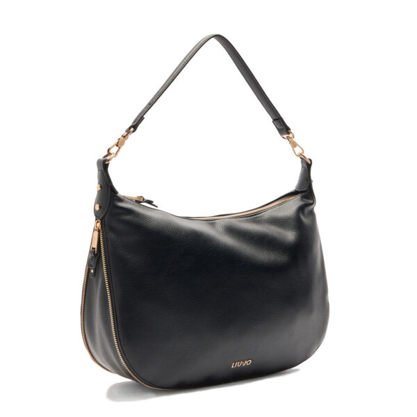 Bolso Hobo Grande Negro - Imagen 2