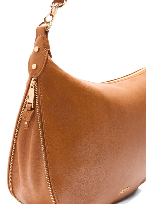 Bolso Hobo Grande Marrón - Imagen 4