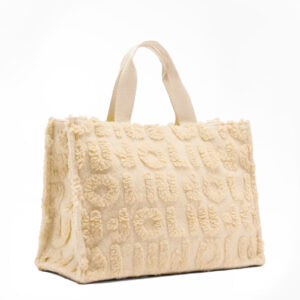 Bolso tote grande de mezcla de lana