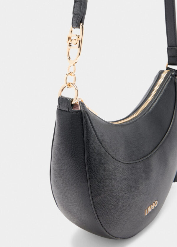 Bolso Hobo Mediano Negro - Imagen 5