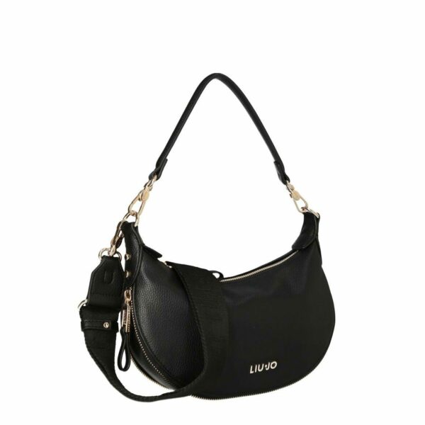 Bolso Hobo Pequeño Negro - Imagen 2