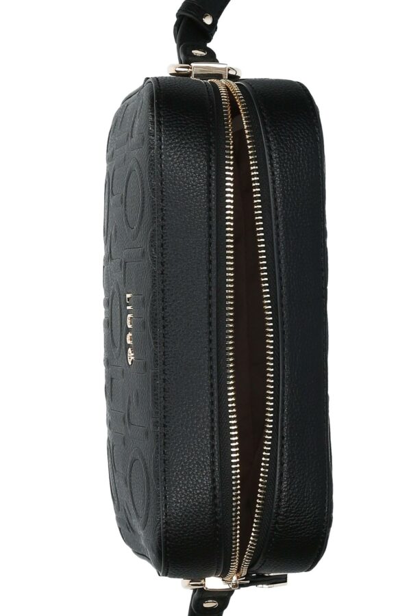 Bandolera negra con logotipo