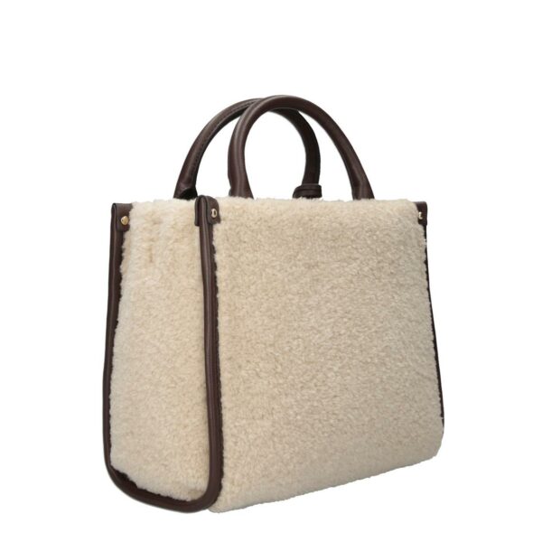 Bolso Tote Pequeño De Peluche Marrón - Imagen 3