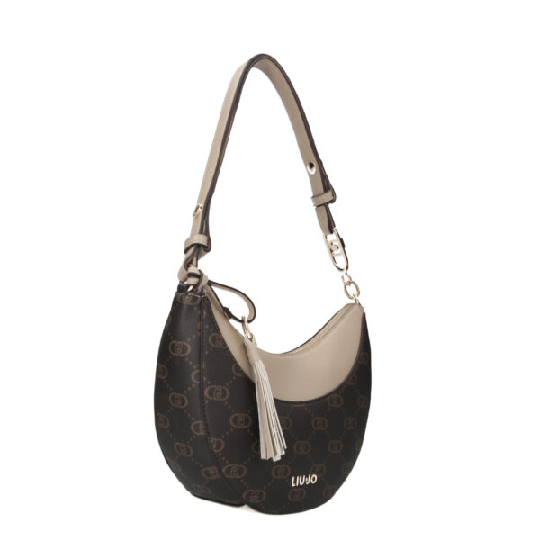 Bolso Hobo Mediano Con Logotipo - Imagen 2