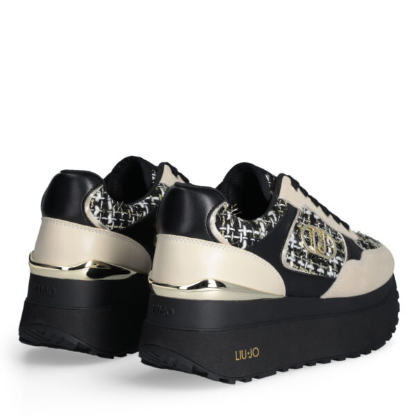 Sneakers Negras con Plataforma Alta - Imagen 3