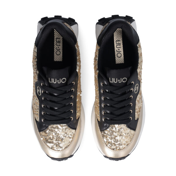 Sneakers de Lentejuelas Doradas - Imagen 4