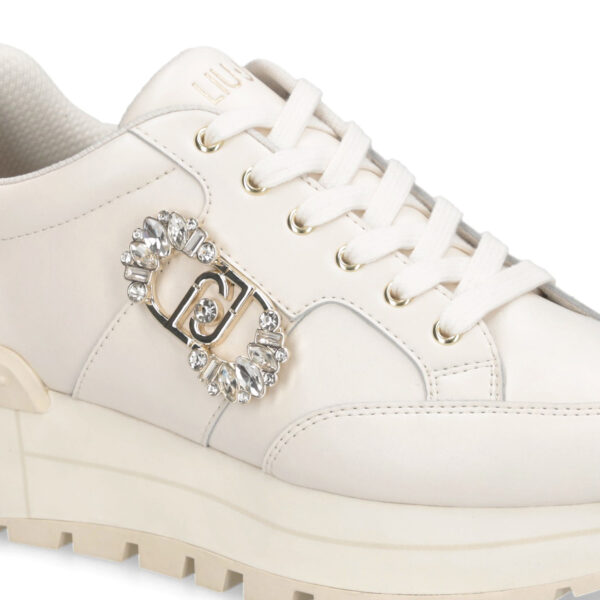 Sneakers de Piel con Logotipo Decorativo