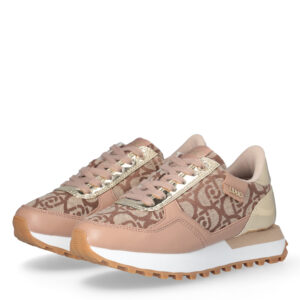 Sneakers con Monograma Jacquard Rosa
