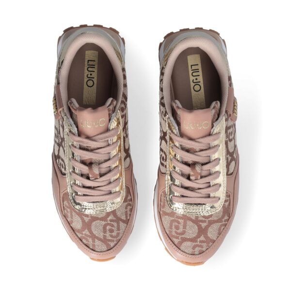 Sneakers con Monograma Jacquard Rosa - Imagen 4