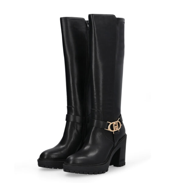 Botas Altas de Piel con Logotipo - Imagen 2