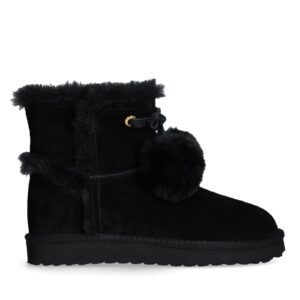 Botines Warm Pompones Negros Liu Jo