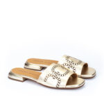 Sandalias napa metal platino - Imagen 2