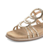 Sandalias suede sand cristal