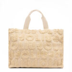 Bolso tote grande de mezcla de lana