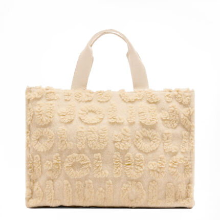 Bolso tote grande de mezcla de lana