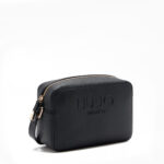 Bandolera Mediana Negra Logo Liu Jo - Imagen 2