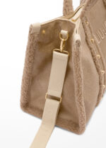 Bolso Tote Grande Beige Peluche Liu Jo - Imagen 5