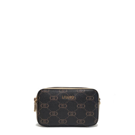 Bandolera Pequeña Marrón Con Logotipo