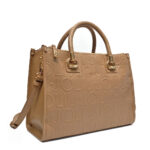 Bolso Satchel Mediano Con Logotipo Marrón Liu Jo - Imagen 2