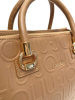 Bolso Satchel Mediano Con Logotipo Marrón Liu Jo - Imagen 3