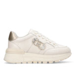 Sneakers de Piel con Logotipo Decorativo