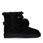 Botines Warm Pompones Negros Liu Jo