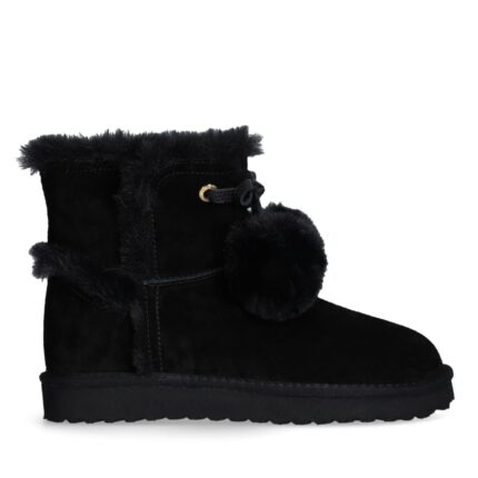Botines Warm Pompones Negros Liu Jo