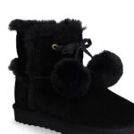 Botines Warm Pompones Negros Liu Jo