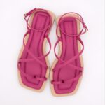 sandalias fucsia