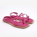 Sandalias napa fucsia - Imagen 2