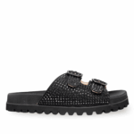 Sandalias suede negras