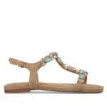 Sandalias Suede Sand Tiras Pedrería Alma En Pena