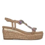 Sandalias Cuña Pedrería Alma En Pena