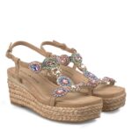 Sandalias Cuña Pedrería Alma En Pena - Imagen 2