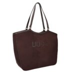 Bolso Tote Grande Microfibra Marrón Liu Jo - Imagen 2