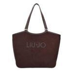 Bolso Tote Grande Microfibra Marrón Liu Jo