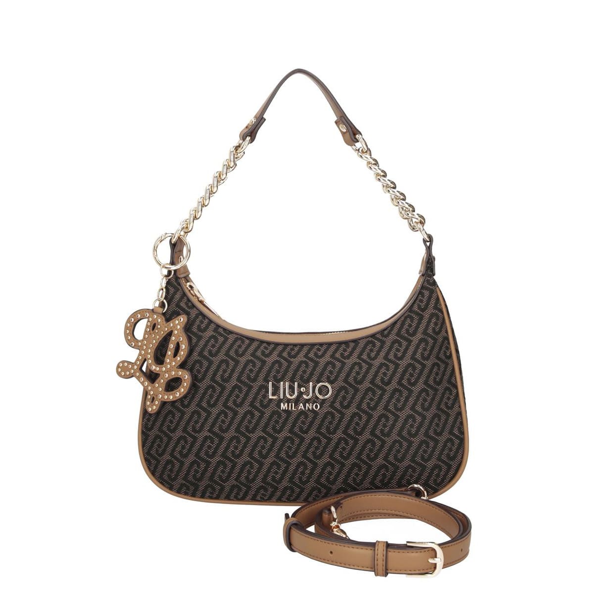 AF6207_T378A_00533_2_X Bolso Hobo Mediano Jacquard Con Cadena Liu Jo - Imagen 1