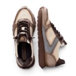 Sneakers Oregon Beige Oscuro Gris Hispanitas - Imagen 4