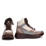Botin Sport Montana Gris Taupe Crema Hispanitas - Imagen 4